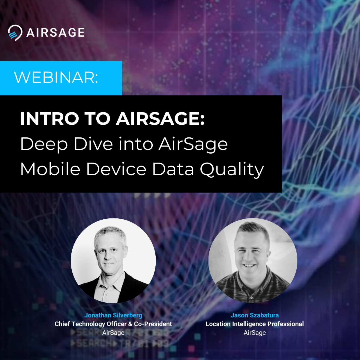webinar title and headshots of the speakers: Jonathan Silverberg and Jason Szabatura